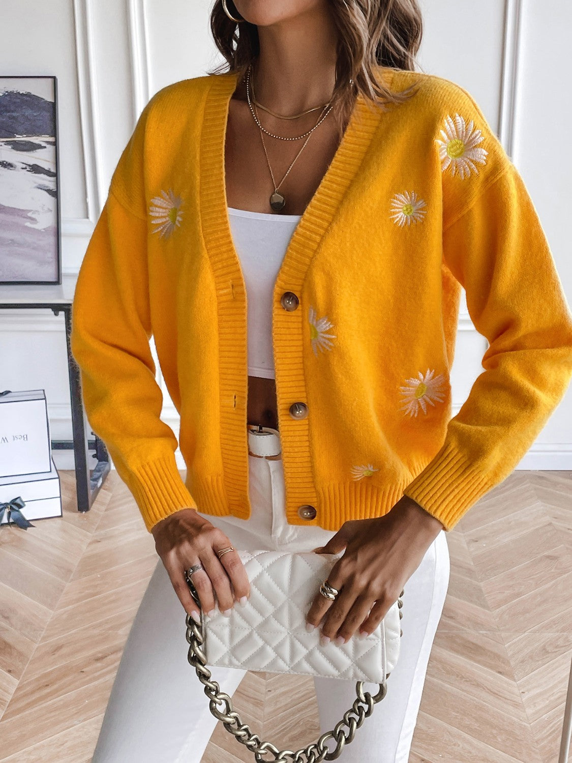 Glownestbest® | Floral Button Up Cardigan 325cda7a09c54eb8b0fa92a1b6931f75-Max Glownestbest