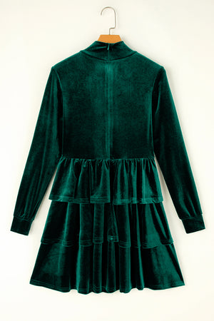 Ruffled Layered Long Sleeve Mini Dress 32aae44f-a76a-44c8-8fd8-3f1d3b0ad42b-Max Glownestbest