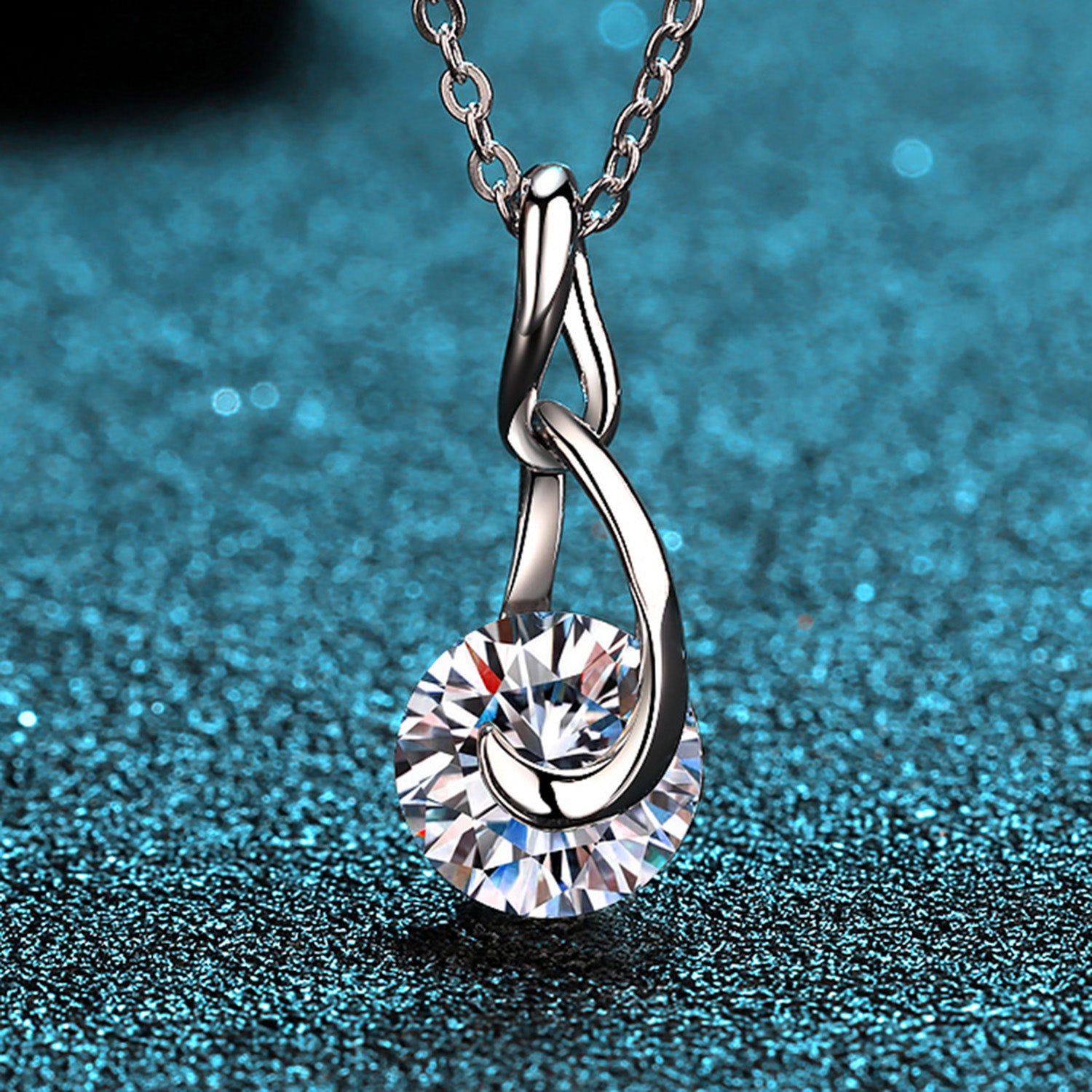 2 Carat Moissanite 925 Sterling Silver Necklace 32b52787-ea9e-448e-8132-0bdbfbf85f25-Max Trendsi