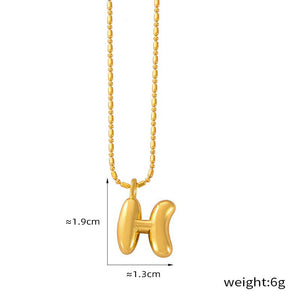 18K gold simple and elegant 26 letters design light luxury style necklace 333c6ca1-7989-4bec-bfce-9ff617e53a23 Artshiney