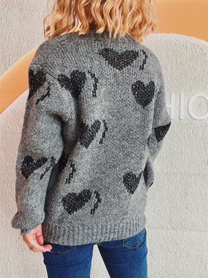 Heart Button Up Long Sleeve Cardigan 36174aa3-9e25-4864-ad21-059c18d33696-Max Glownestbest