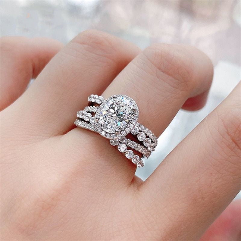3 Carat Moissanite 925 Sterling Silver Layered Ring 3644b627-10a2-46b0-ad72-cb90032dff34-Max Glownestbest