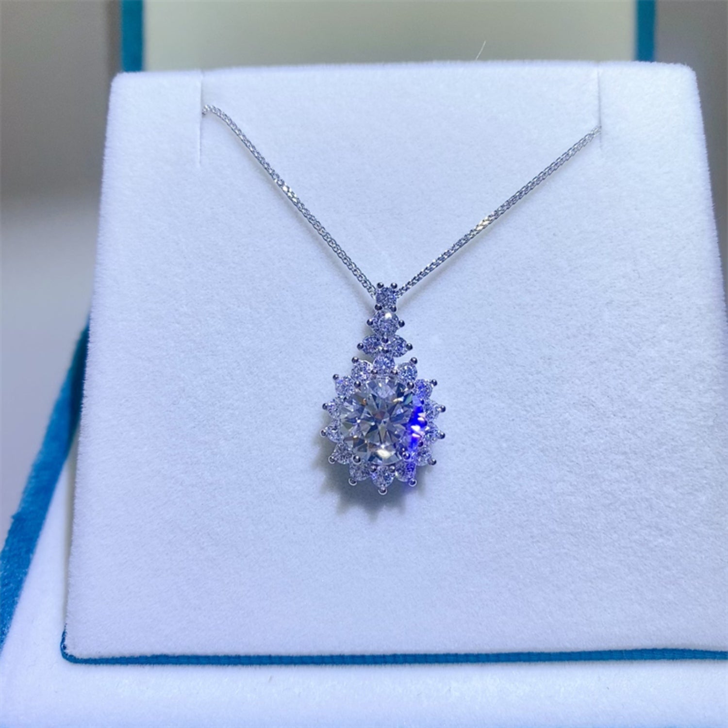 5 Carat Moissanite 925 Sterling Silver Pendant Necklace 366a42e9-c979-4ece-b311-e2d0d527042c-Max Trendsi