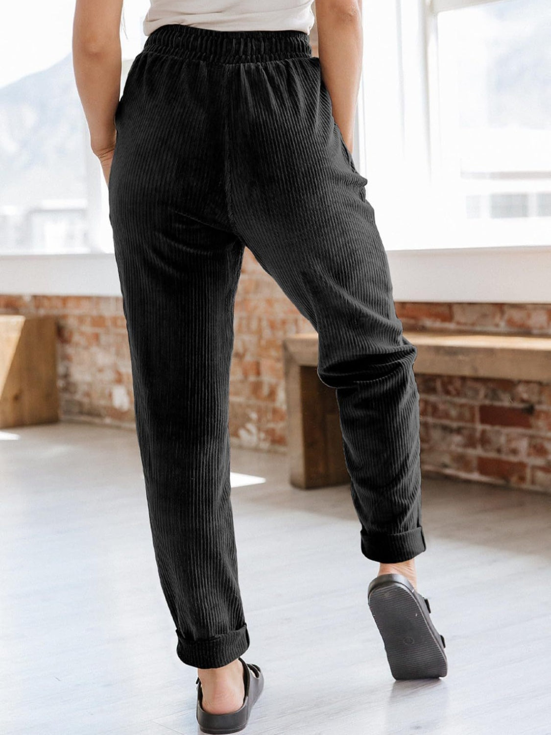 Drawstring Pants with Pockets 37c19aaa-0bea-47b2-9247-a7787457556c-Max Trendsi