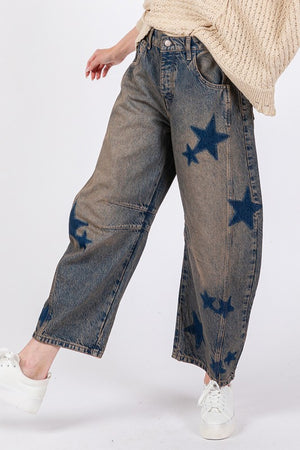 SAGE + FIG Star Wide Leg Jeans with Pockets 38410710-f8ae-4e22-a37d-2e7b05316b61-Max Trendsi