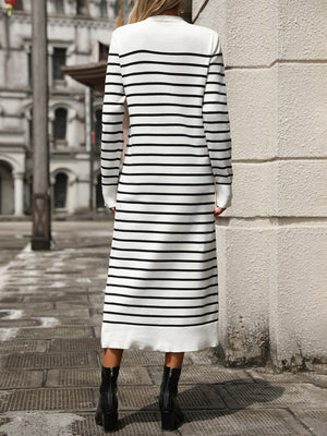 Striped Round Neck Long Sleeve Dress 3871d697-e87b-4e63-a24c-47e7ffd077ae-Max Glownestbest
