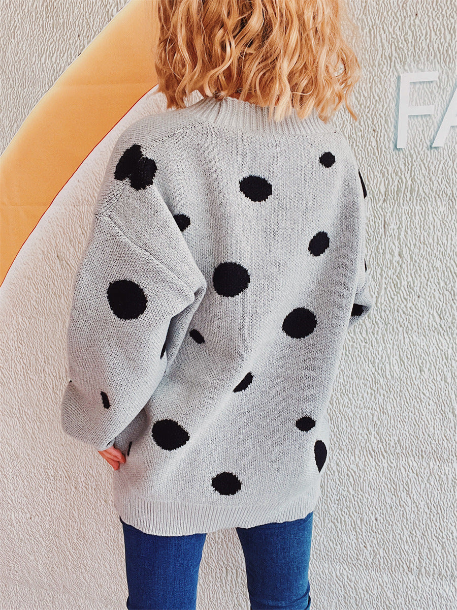 Polka Dot Button Up Cardigan 3906b0af-9fa6-4def-a540-d3a9d3ef1ee8-Max Glownestbest