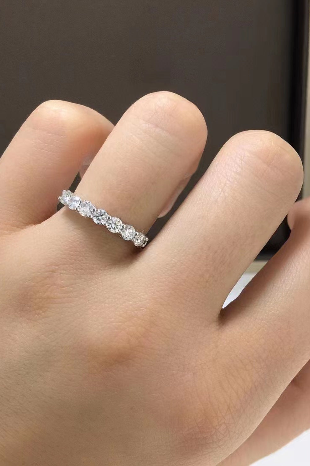 Charming Moissanite 925 Sterling Silver Ring 391df40b957a4c3e8edee51aa8da2110-Max Glownestbest