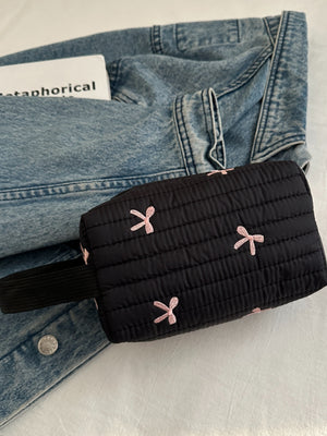 Texture Contrast Bow Wristlet 3a82d78a-8214-4fb1-8782-ce3338707f6d-Max Trendsi