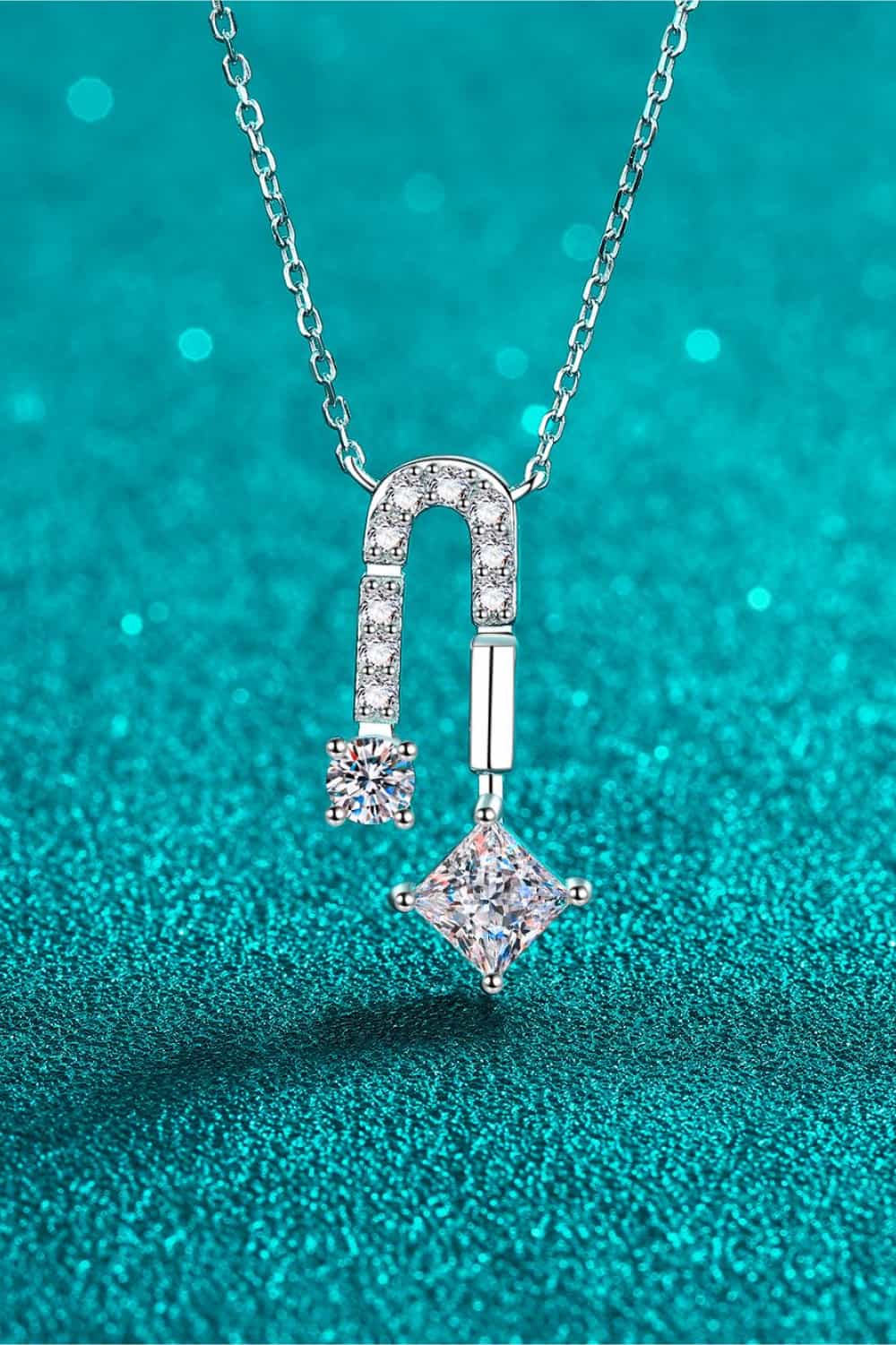 1.3 Carat Moissanite 925 Sterling Silver Necklace 3b1e5cd4e46e4d52a1cf5d309677c7d3-Max Trendsi