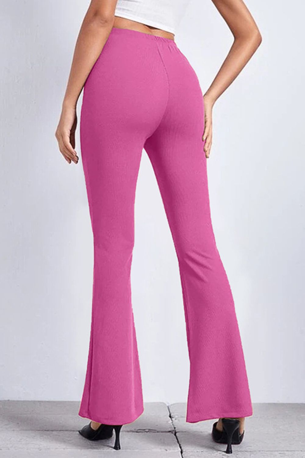 High Rise Flare Pants 3c9e66a8c93f40a98465437a43c29469-Max Trendsi
