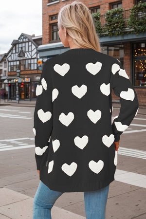 Heart Button Down Long Sleeve Cardigan 3cf785b1-4a73-4849-927d-978faa8cf787-Max Glownestbest