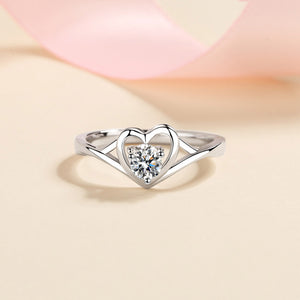 Moissanite Heart 925 Sterling Silver Ring 3d193838-e8bd-4964-9100-3da88ba471e1-Max Trendsi