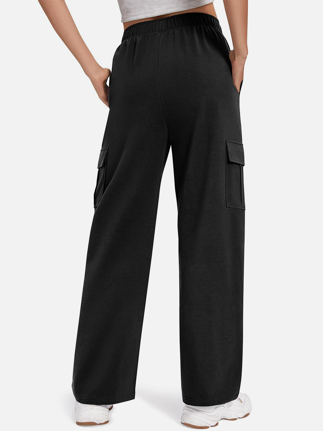 Pocketed High Waist Pants 3de6b777-46cf-4a41-88f2-744afa2c2c37-Max Trendsi
