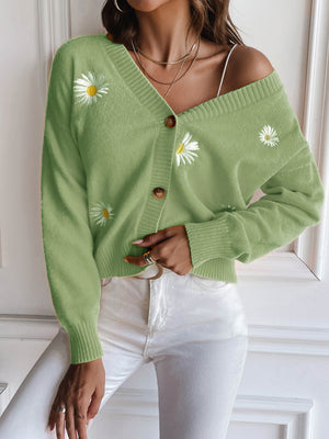 Glownestbest® | Floral Button Up Cardigan 3f7445b4677b4dc7b2d8ed191cfad676-Max Glownestbest