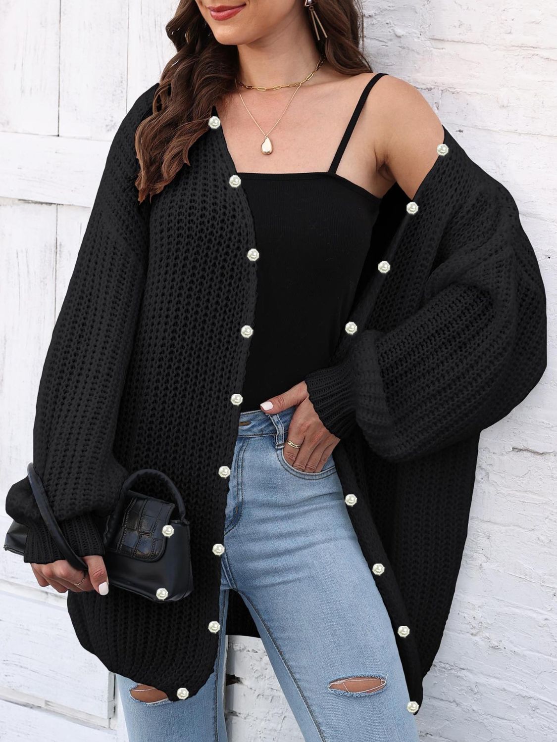 Open Front Long Sleeve Cardigan 40fcba45-580d-4739-9bfa-75988668f708-Max Glownestbest