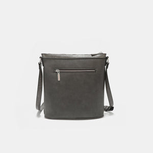 Nicole Lee USA Metallic Stitching Embroidery Inlaid Rhinestone Crossbody Bag 4112d6a3-3056-4b68-851b-9de082578a98-Max Trendsi