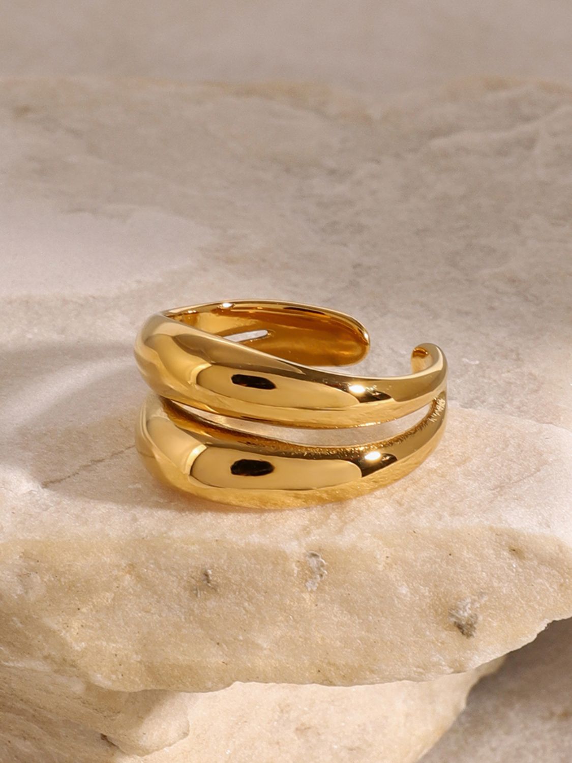 Stainless Steel Double-Layered Ring 426bf95a-587a-424a-9586-7f0480c95538-Max Trendsi