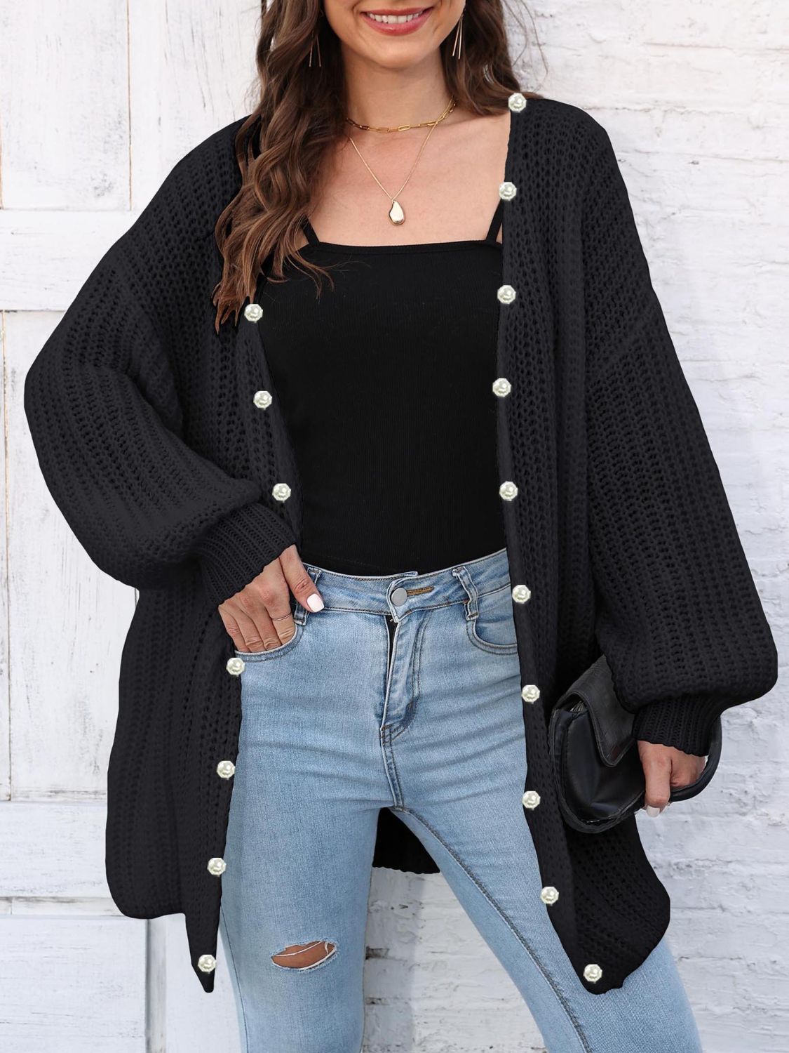 Open Front Long Sleeve Cardigan 441633c9-247d-484c-8f11-af96fd8c374a-Max Glownestbest