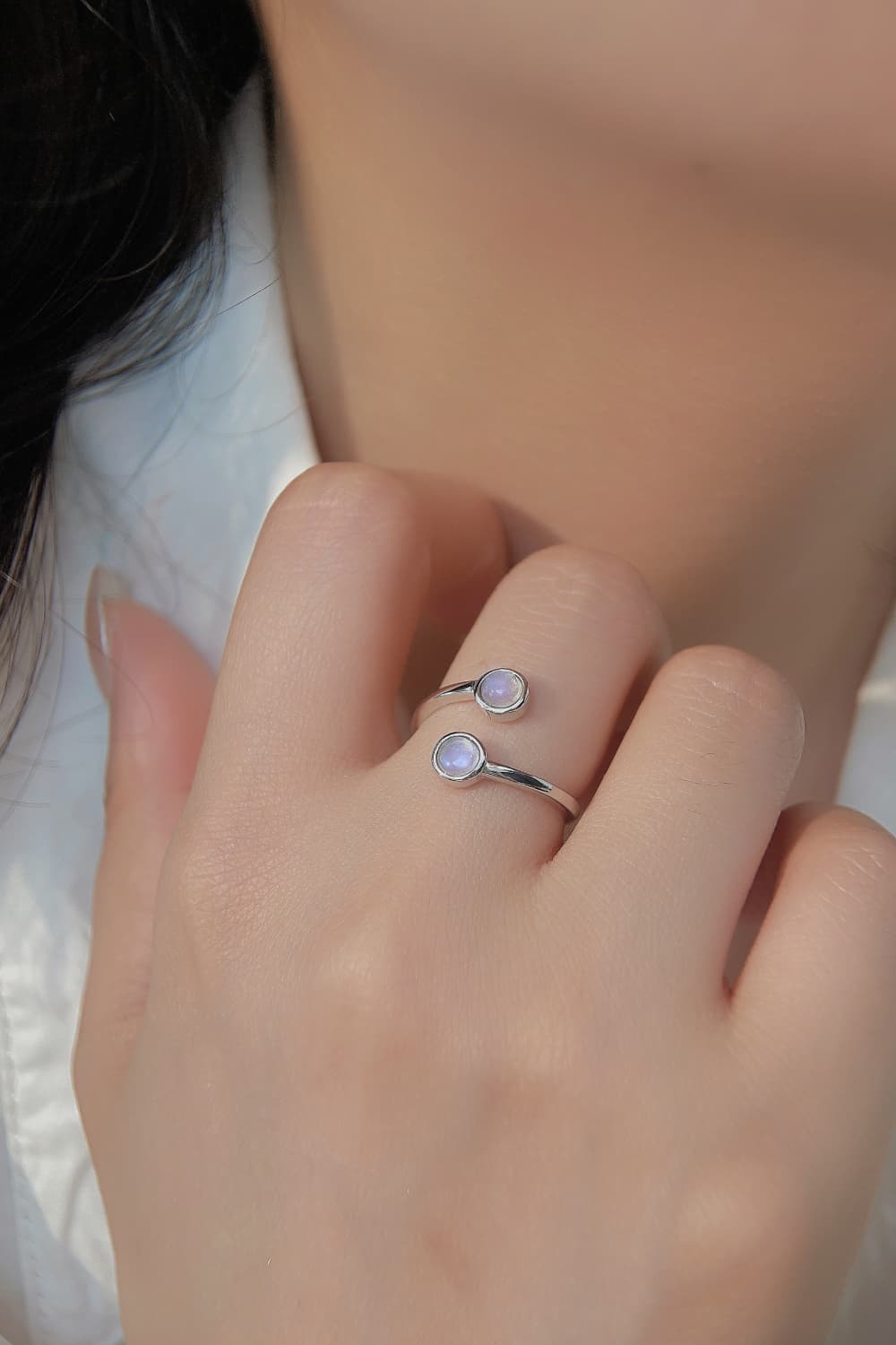 High Quality Natural Moonstone 925 Sterling Silver Toi Et Moi Ring Silver One Size 4581dca7c5bf4215ac7cb4923321632a-Max Trendsi