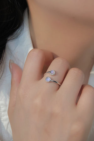 High Quality Natural Moonstone 925 Sterling Silver Toi Et Moi Ring Silver One Size 4581dca7c5bf4215ac7cb4923321632a-Max Trendsi