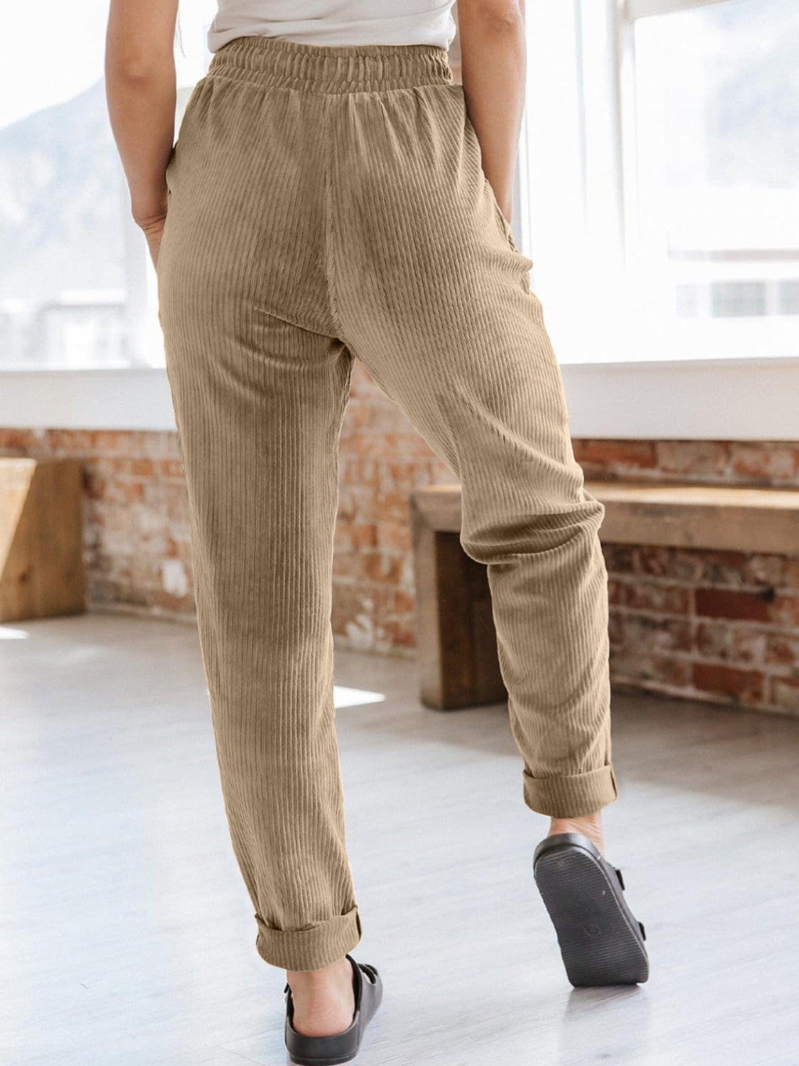 Drawstring Pants with Pockets 45c8e103-32b3-419e-9374-f2437cdb1b92-Max Trendsi