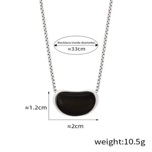 18K gold exquisite and noble geometric inlaid gemstone design simple style pendant necklace 4691b5be-ef9c-41fc-8636-e0a672c67cc4 Glownestbest