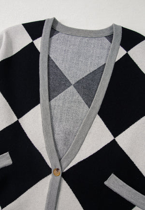 Color Block Button Down Long Sleeve Cardigan 46d8f1fb-d64f-48f2-97df-128ad6bc56f4-Max Glownestbest