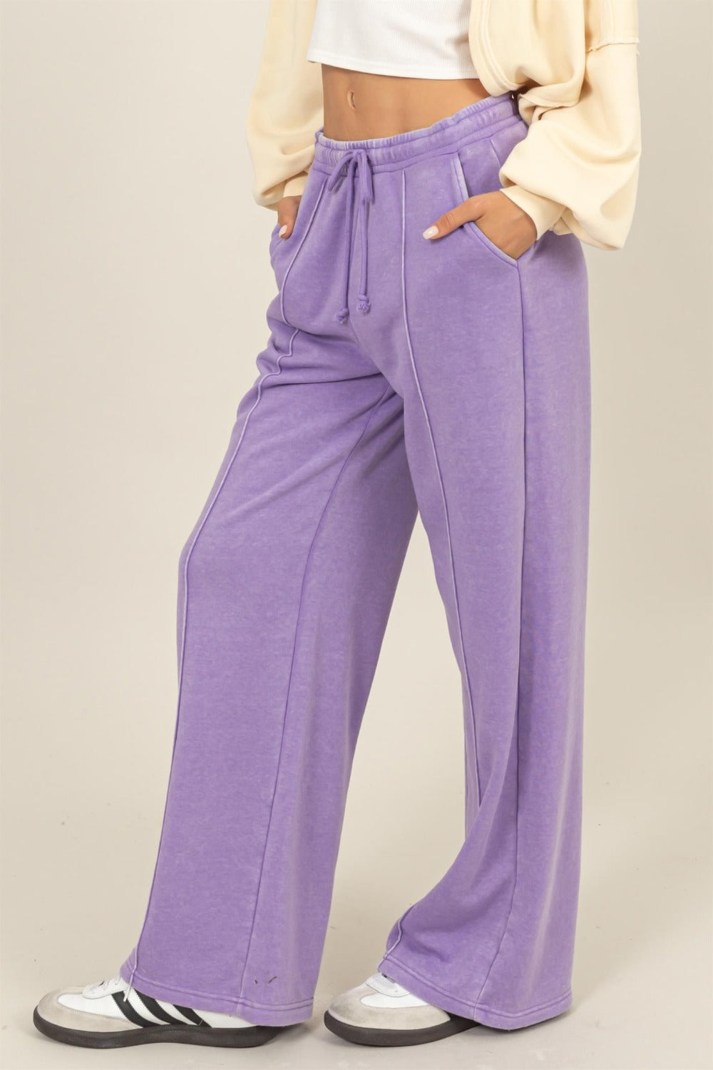 HYFVE Drawstring High Rise Wide Leg Pants 476fc07c-9981-4069-9901-b6c43083f24c-Max Trendsi