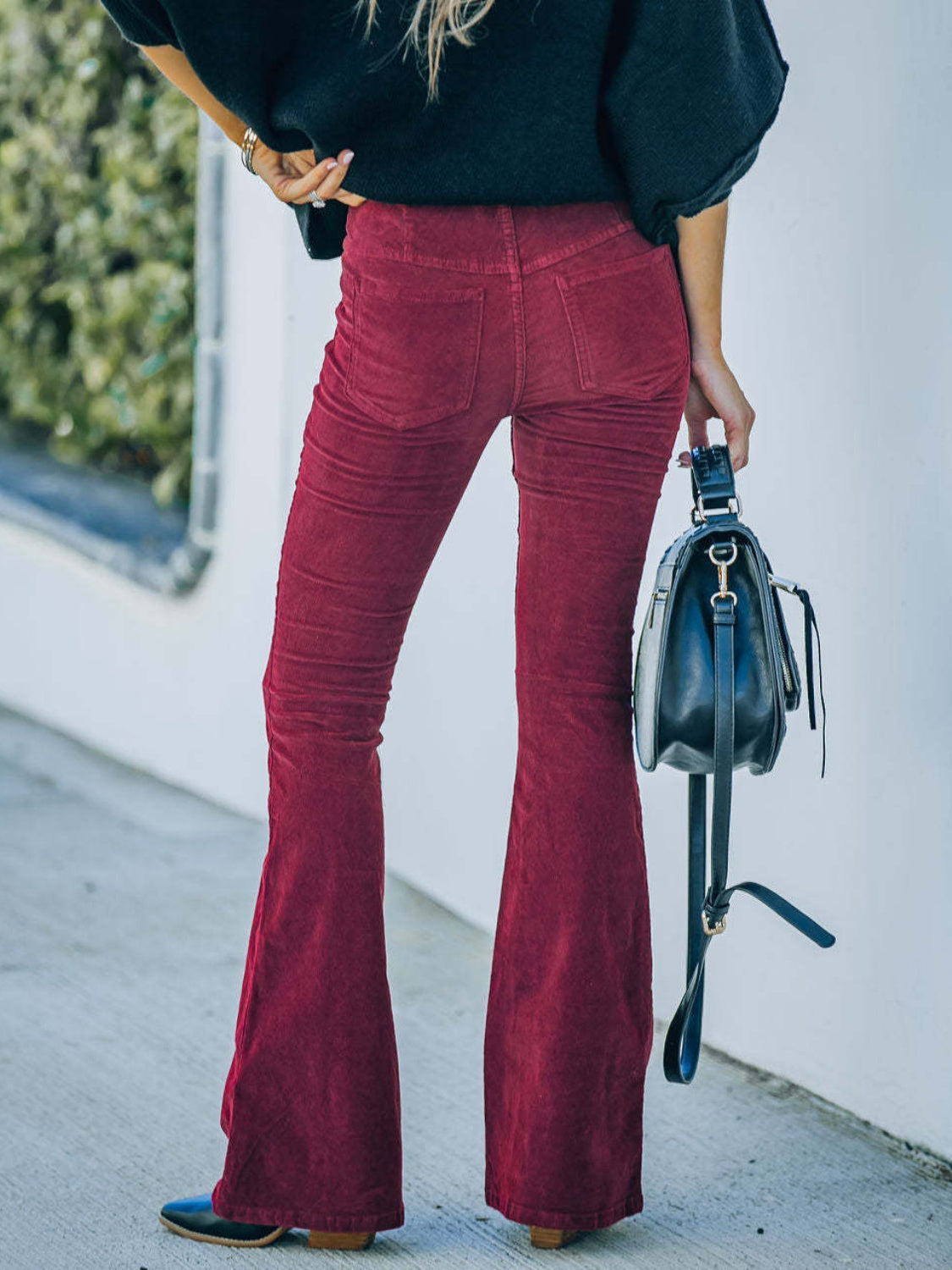 High Waist Bootcut Pants 4867cd8594e64fbe830415a57fef506b-Max Trendsi