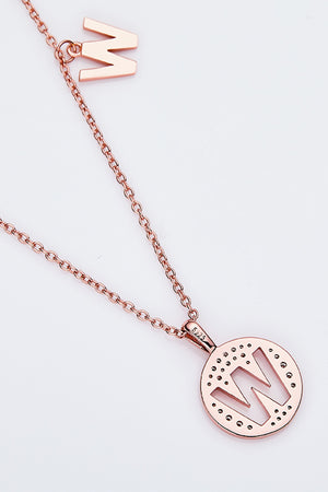 Moissanite U to Z Pendant Necklace 48ac69cc77424b6b96cd80996926e679-Max Trendsi