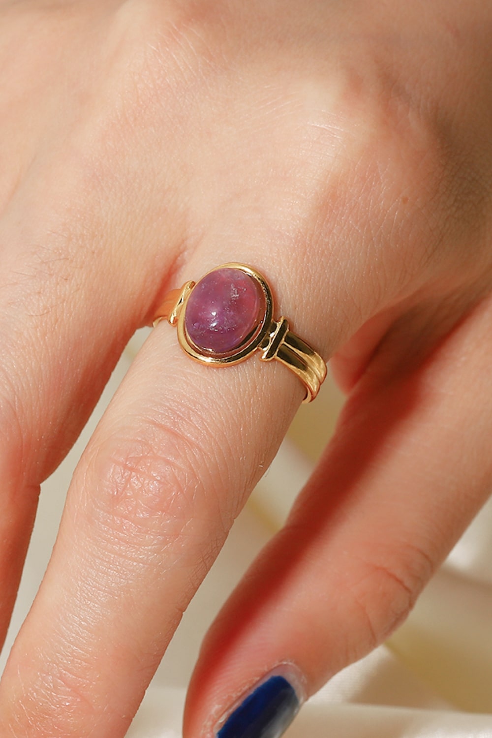 18K Gold Plated Open Ring 490d8e327c1546f2ab56777571e511c1-Max Trendsi