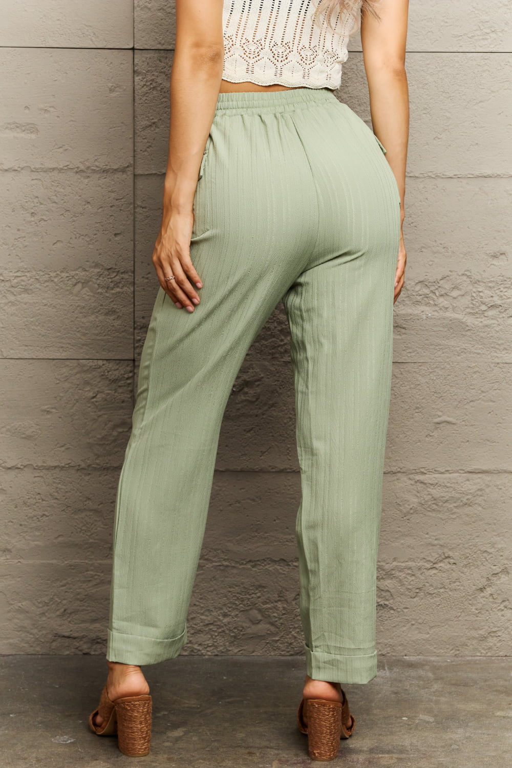 Perfee Tie Waist Long Pants 4915fbbb7ca340a5a1eb6e32e7ae69ac-Max Trendsi