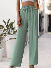 Tied High Waist Wide Leg Pants 496e6311-19b1-4263-9705-3dbd53eb0a70-Max Trendsi