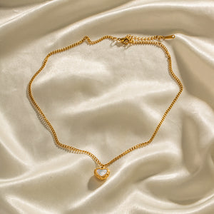 18K Gold Exquisite Fashion Heart Shape Design Versatile Necklace 498b92ce-1c8b-4f4e-9711-e05a3e785509 Artshiney