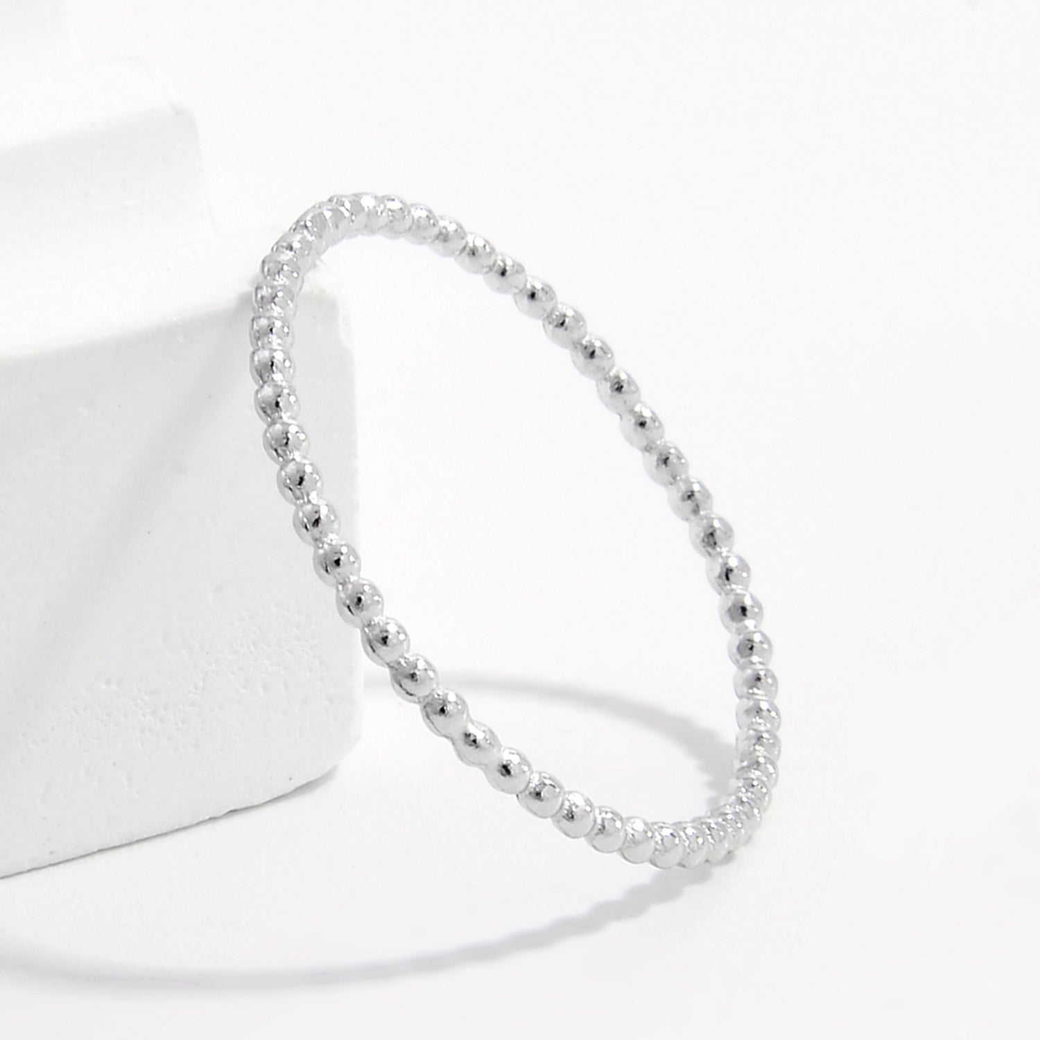 925 Sterling Silver Bead Ring 4a837104-fa36-4527-b7a1-db1fe577a64d-Max Trendsi