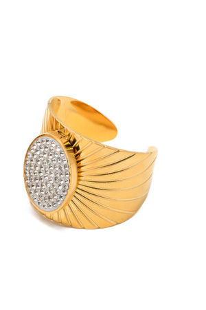 Wide Band Stainless Steel Open Ring 4a92a891a81648a08af1b51f82723c6e-Max Trendsi