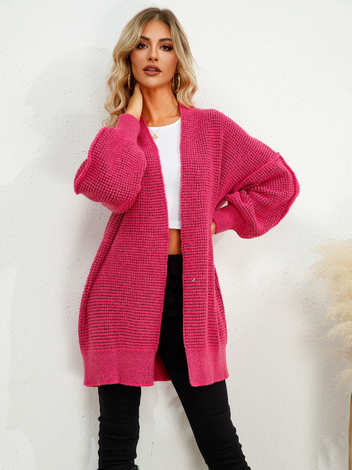 Open Front Dropped Shoulder Cardigan 4beac343-bddb-43eb-a89a-21e6c763ba0c-Max Glownestbest