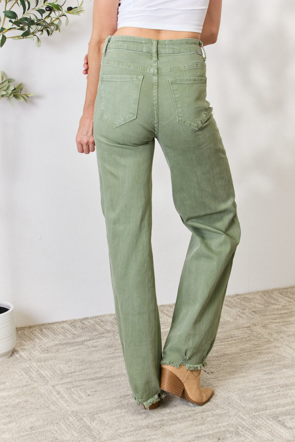 RISEN Full Size Raw Hem Wide-Leg Jeans 4c38dc62b245446e8123e12abd593a05-Max Trendsi