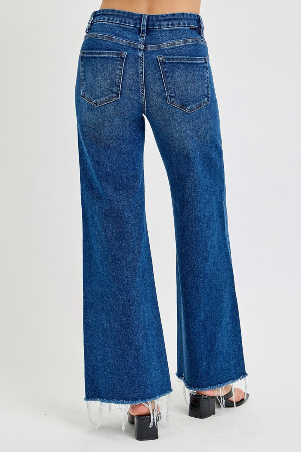 RISEN Tummy Control High Rise Wide Leg Jeans 4c879870-35bc-4486-9441-418c84f7af75-Max Trendsi