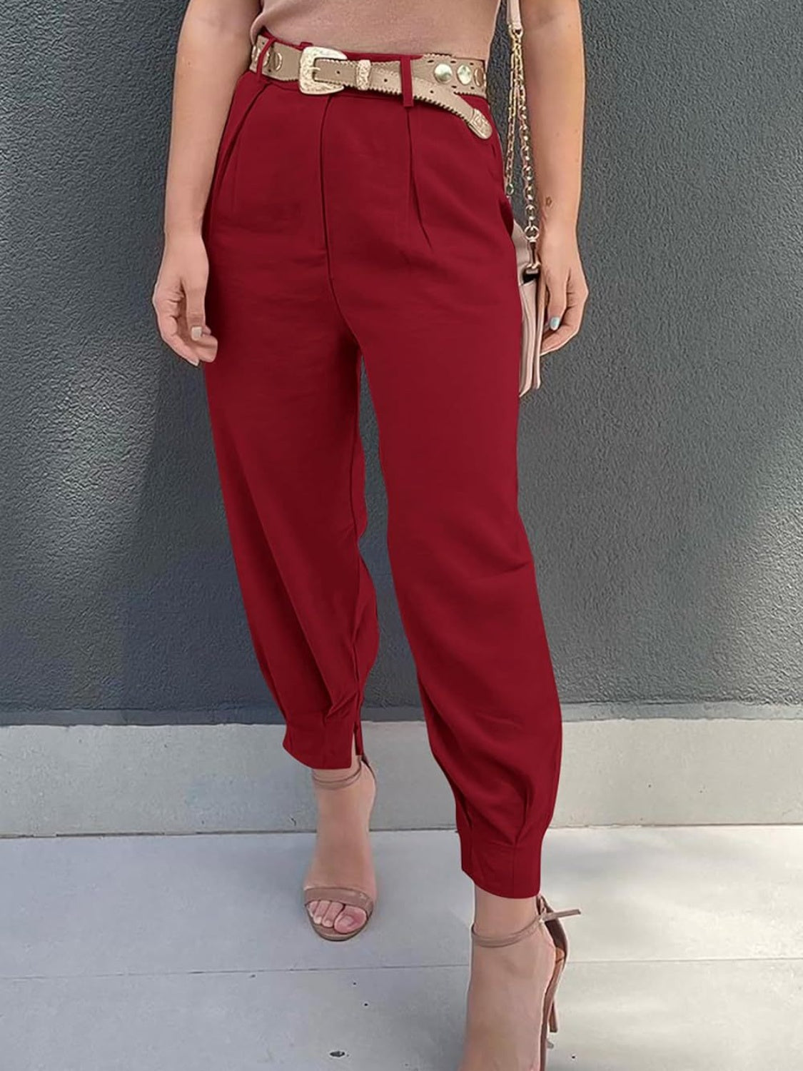 High Waist Cropped Pants 4c98d335-3e61-40c3-af92-b9bdef761c11-Max Trendsi
