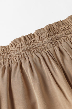 Drawstring Waist Wide Leg Pants 4ce45bc0b3e942c4add1900be9367a5e-Max Trendsi