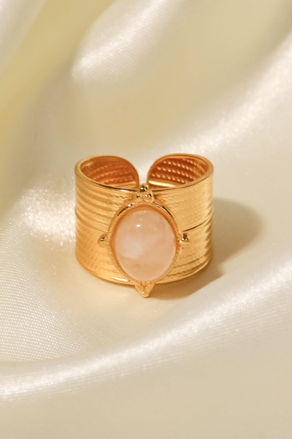 18K Gold-Plated Wide Open Ring 4ec14ea1742e462e9c50743da83ec345-Max Trendsi