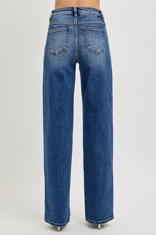 RISEN Full Size Tummy Control High Rise Jeans 4eccd18e-d142-48d5-9dfc-233661bda9a7-Max Trendsi