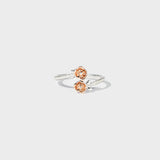 Rose Shape Inlaid Zircon Bypass Ring Silver 4eef4edc-b9ff-463d-90ad-a3168b0c55de-Max Trendsi