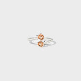 Rose Shape Inlaid Zircon Bypass Ring Silver 4eef4edc-b9ff-463d-90ad-a3168b0c55de-Max Trendsi