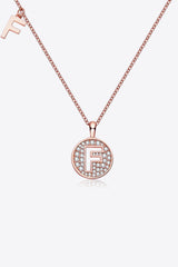 Moissanite A to J Pendant Necklace F One Size 4f2f6dfca39a4c8d97f3482dd851a046-Max Trendsi