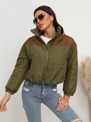 Glownestbest ® | Two-Tone Zip-Up Puffer Jacket 4f563e05d5d54c53970423a470e8f244-Max Glownestbest
