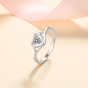 Moissanite Heart 925 Sterling Silver Ring 4f7ab250-b99f-497d-a6a7-c11a6e571a48-Max Trendsi