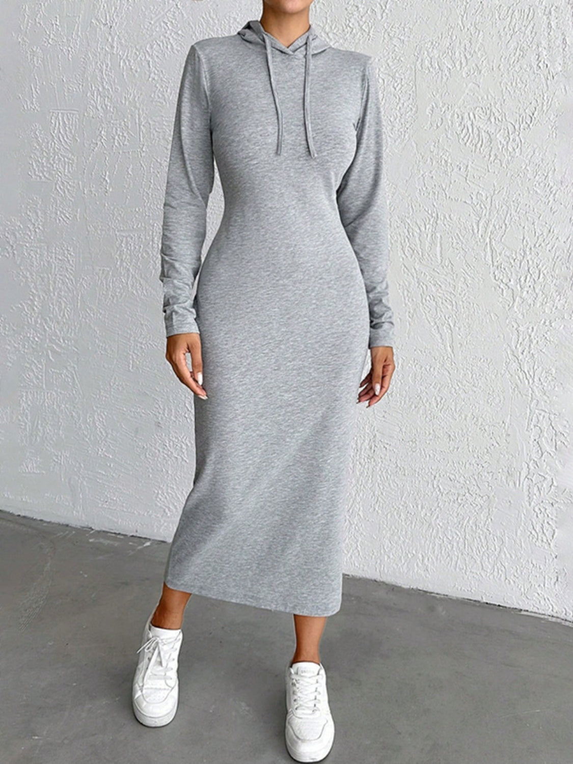Drawstring Long Sleeve Hooded Midi Dress 4fb1b20d-b033-4a25-8fb4-4772fa8bbcf4-Max Glownestbest